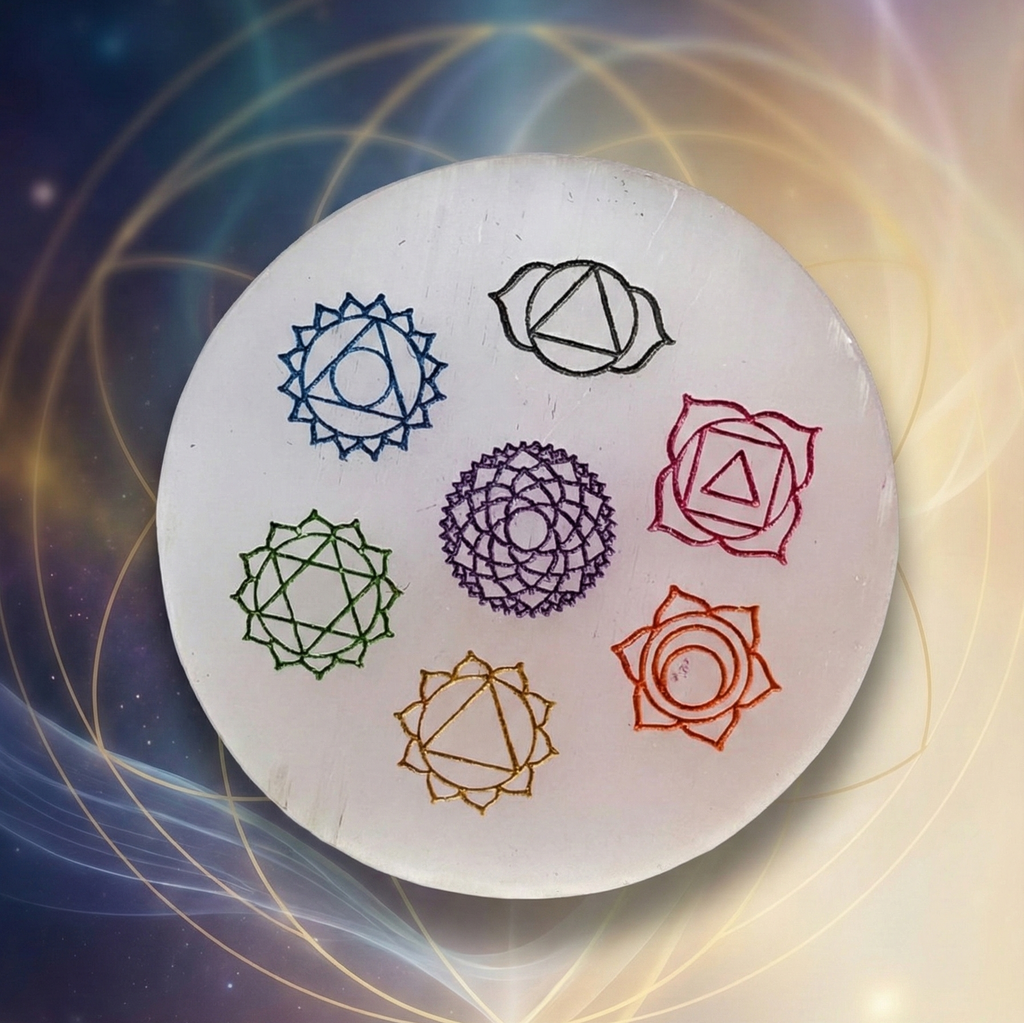 Daevik Wealth Manifest Bracelet with Raw Selenite Plate