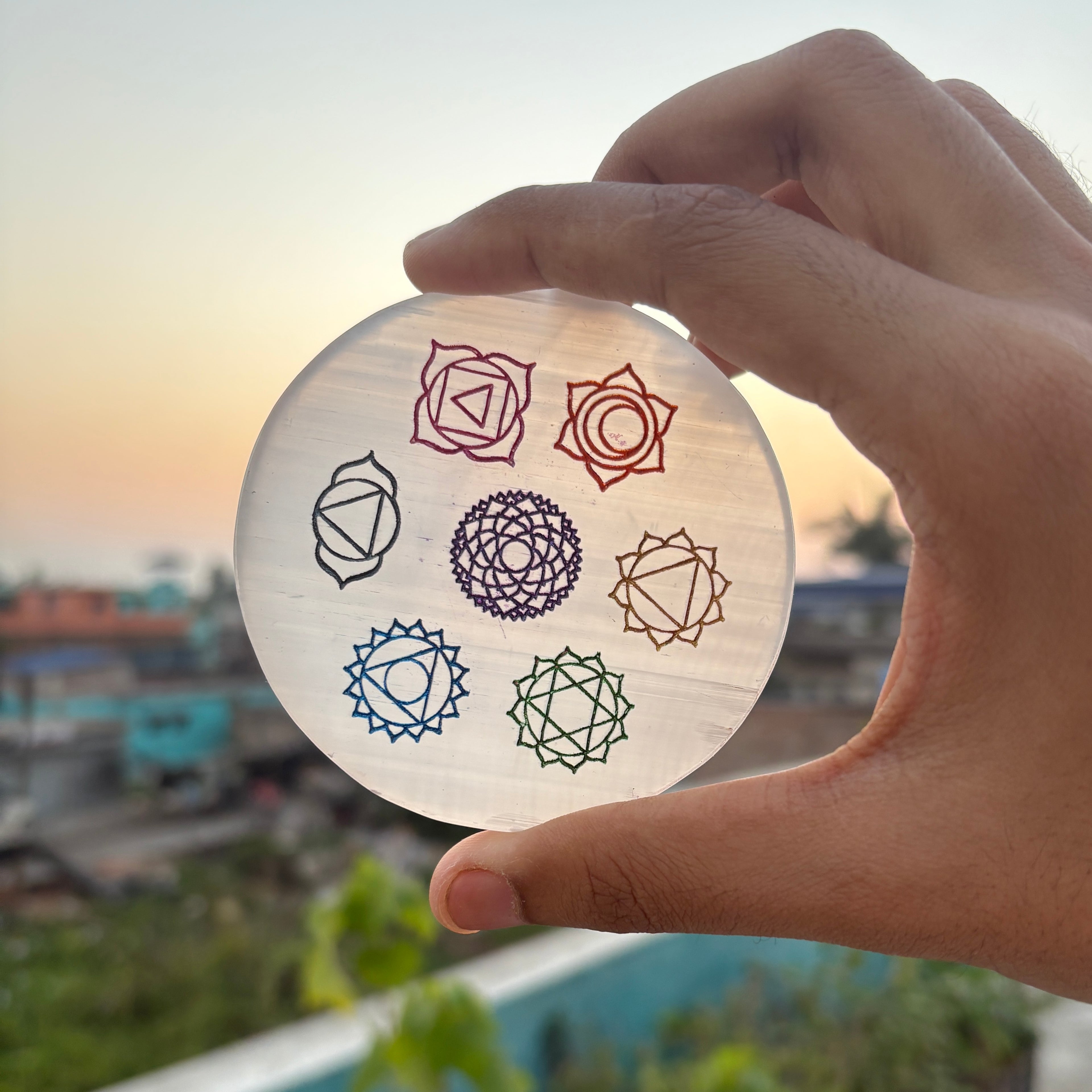 Daevik ShaktiCharge Plate - Selenite Plate